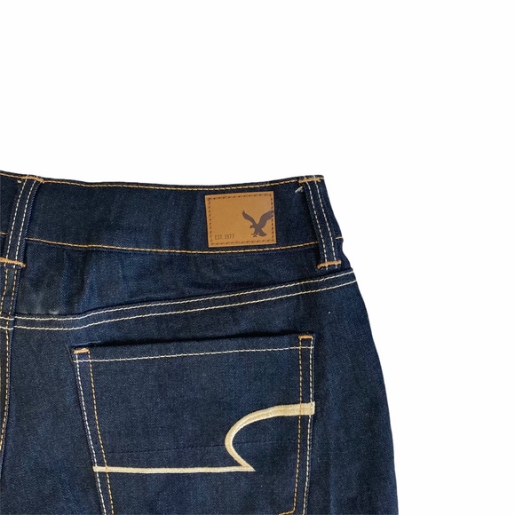 American Eagle dark wash high waist jean shorts - Picture 4 of 6
